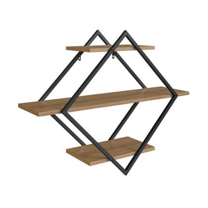 Imagem de Kit 3 Peças com Escrivaninha 3 Gavetas, Prateleira Aérea e Estante Livreiro Telad