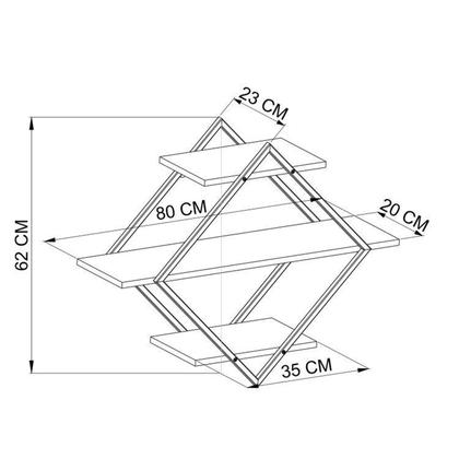 Imagem de Kit 3 Peças com Escrivaninha 3 Gavetas, Prateleira Aérea e Estante Livreiro Telad