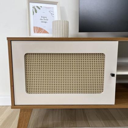 Imagem de Kit 3 Peças com Rack para Tv até 75 Polegadas, Buffet e Mesa de Centro Charlotte