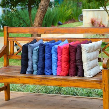 Imagem de Kit 3 Peças Futton 40x40cm Macio Diversas Cores Futon Para Cadeiras Pallets Almofadas Decorações 