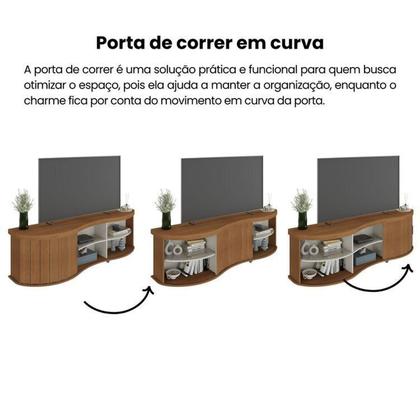 Imagem de Kit 3 Peças P/ Sala de Estar c/Mesa de Centro, Buffet e Rack Magnum