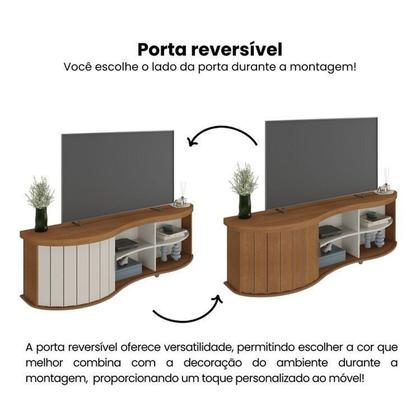 Imagem de Kit 3 Peças P/ Sala de Estar c/Mesa de Centro, Buffet e Rack Magnum