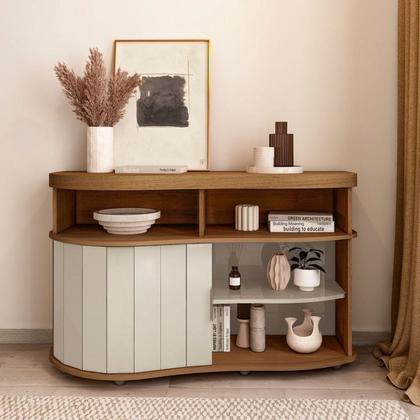 Imagem de Kit 3 Peças P/ Sala de Estar c/Mesa de Centro, Buffet e Rack Magnum