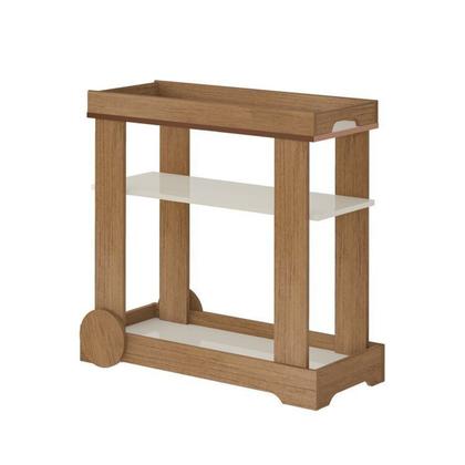 Imagem de Kit 3 Peças P/Sala de Estar Mesa de Centro , Carrinho Bar e Rack Théo