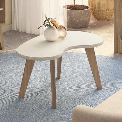 Imagem de Kit 3 Peças P/Sala de Estar Mesa de Centro , Carrinho Bar e Rack Théo