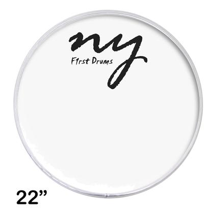Imagem de Kit 3 Peles Clear Transparentes para Bateria 22" New York