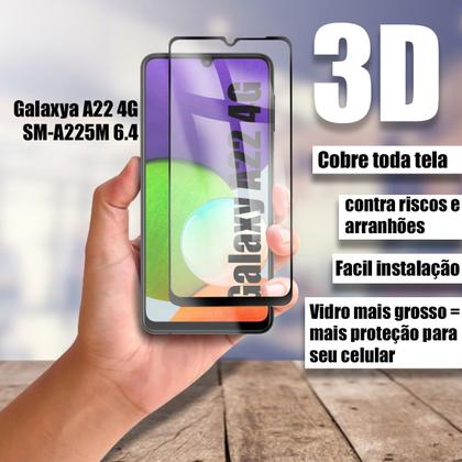 Imagem de KIT 3 Película De Vidro 3d Galaxy A22 4G 6.4  Cobre A 100% - Cell In Power25
