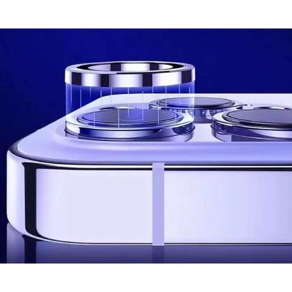 Imagem de Kit 3 Película Proteger Lente Câmera Compatível Com iphone 16 pro max tela 6.9 Lisa