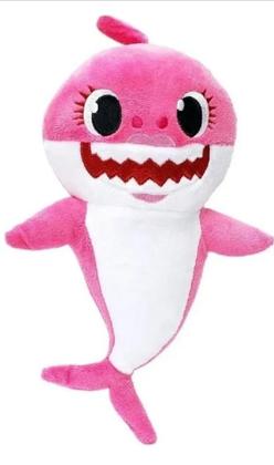 Imagem de Kit 3 Pelúcias Baby Shark 20cm Antialérgico Super Macio Musical