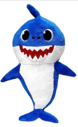 Imagem de Kit 3 Pelúcias Baby Shark 20cm Antialérgico Super Macio Musical