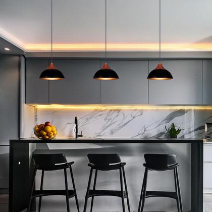 Imagem de Kit 3 Pendente Lustre Luminária Elegance Preto