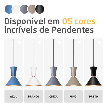 Imagem de Kit 3 Pendente Lustre Luminária Rio Branco