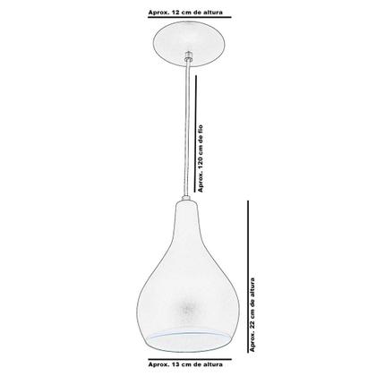 Imagem de Kit 3 Pendente Nepal Drop Premium Gourmet Aluminio New Cobre