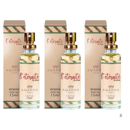 Imagem de Kit 3 Perfumes léternite Woman Amakha Paris feminino 15 ml