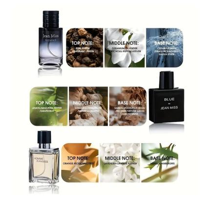 Imagem de Kit 3 Perfumes Masculinos Jean Miss Amadeirados Aroma Natural e Duradouro Presente Ideal