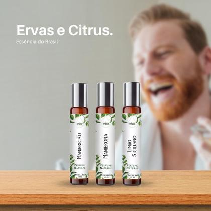 Imagem de Kit 3 Perfumes Spray 10ml - Citrus e Ervas Masculinos