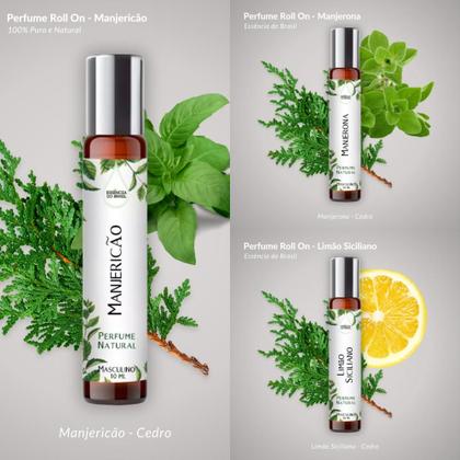 Imagem de Kit 3 Perfumes Spray 10ml - Citrus e Ervas Masculinos
