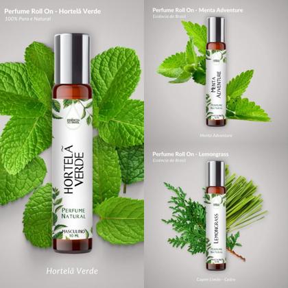 Imagem de Kit 3 Perfumes Spray 10ml - Frescor Natural Masculino