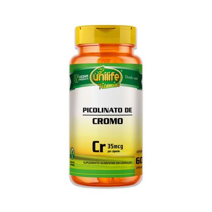 Imagem de Kit 3 Picolinato de Cromo Unilife 60 cápsulas