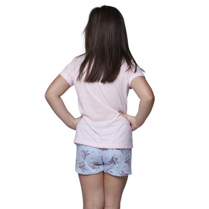 Imagem de Kit 3 Pijamas Infantil Curto Vekyo Modas Malha Verão Feminino Unicórnio Roupa de Dormir