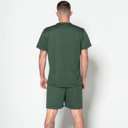 Imagem de Kit 3 Pijamas Masculino Liso Curto Short e Camisa Verão