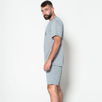 Imagem de Kit 3 Pijamas Masculino Liso Curto Short e Camisa Verão