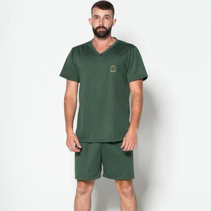 Imagem de Kit 3 Pijamas Masculino Liso Curto Short e Camisa Verão