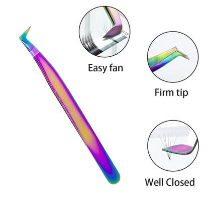 Imagem de Kit 3 Pinças Furtacor para Extensão de Cílios Fio A Fio