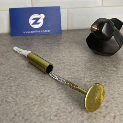 Imagem de Kit 3 Pinos Metálicos 3cm Dourados Ganchos de Parede Cabideiros Duler Multiuso