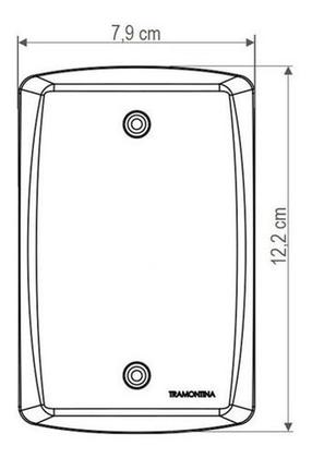 Imagem de KIT 3 Placa 4x2/ 2 Postos Juntos-tramontina Lux² Branca