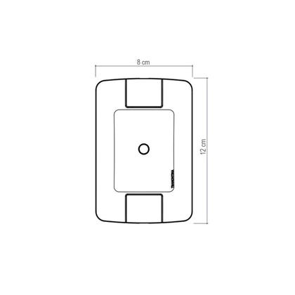 Imagem de Kit 3 Placa com 1 Furo 9,5 mm 4x2 Tramontina Aria Branca