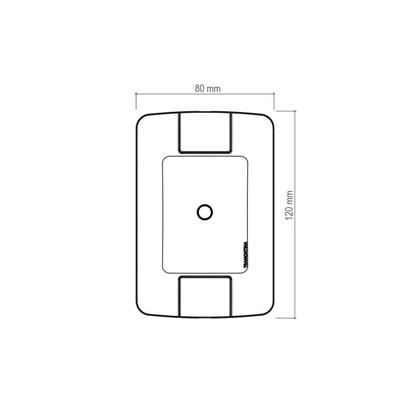 Imagem de Kit 3 Placa com 1 Furo 9,5 mm 4x2 Tramontina Aria Branca