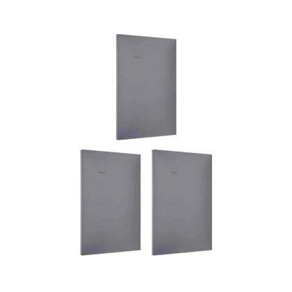 Imagem de Kit 3 Placa/Espelho Cega 4X2 Cinza Pial Plus+ 618500CZ+