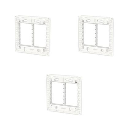 Imagem de Kit 3 Placas 4X4 6 Mód S730203224 Axis Grey Orion Schneider