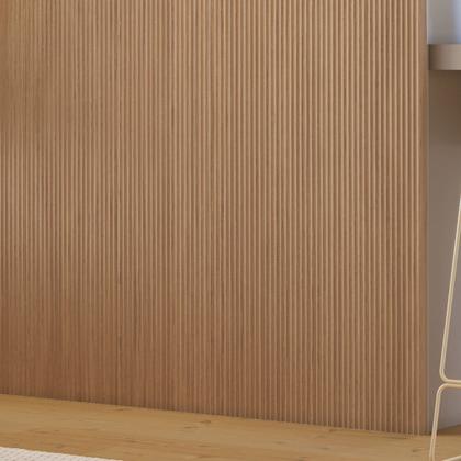 Imagem de Kit 3 Placas de Painel Ripado Toronto 250cm x 58cm x 3,3mm (Rende 4,35m²) Ecorevest Marrom/Itapuã