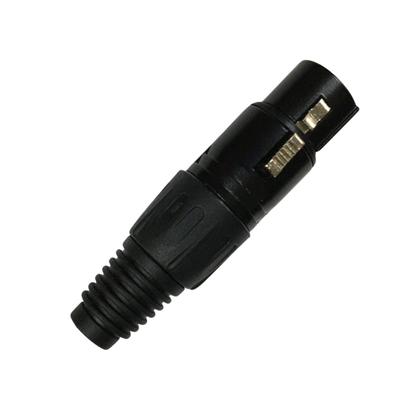 Imagem de KIT 3 Plug XLR Fêmea Profissional Preto Dreamer