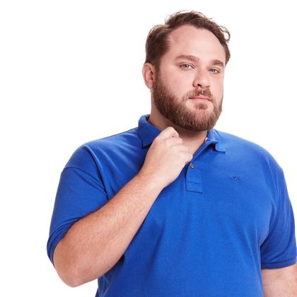 Imagem de Kit 3 Polos Masculinas Plus Size Piquet