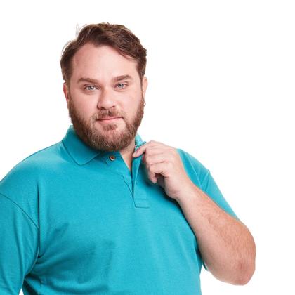 Imagem de Kit 3 Polos Masculinas Plus Size Piquet