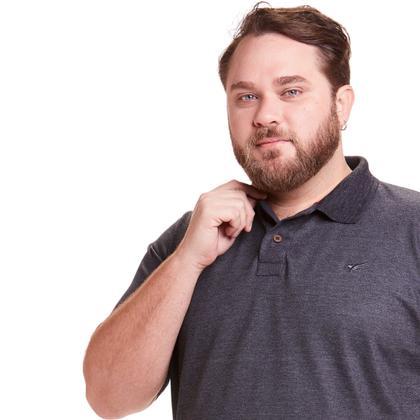 Imagem de Kit 3 Polos Masculinas Plus Size Piquet
