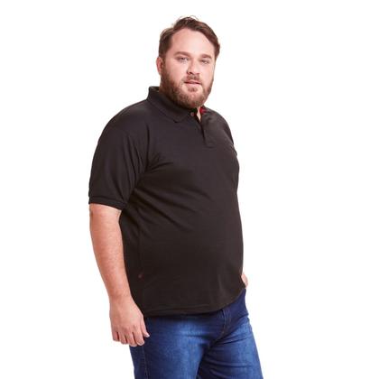 Imagem de Kit 3 Polos Masculinas Plus Size Piquet