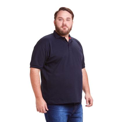 Imagem de Kit 3 Polos Masculinas Plus Size Piquet