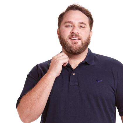 Imagem de Kit 3 Polos Masculinas Plus Size Piquet