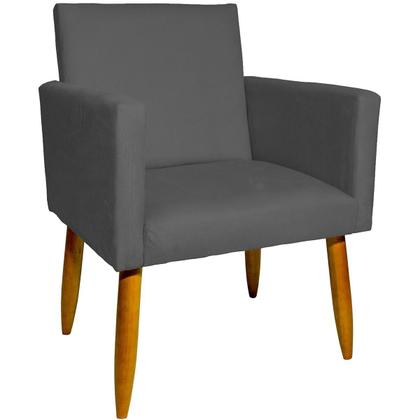 Imagem de Kit 3 Poltrona Cadeira Nina P/ Sala De Espera - Recepção - Consultório Suede - Clique E Decore