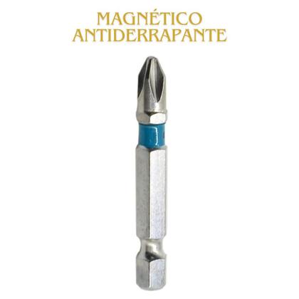 Imagem de Kit 3 Ponta Bits Ph2 50 + 70 + 90mm Ponteira Magnética Antiderrapante Parafusadeira Gross