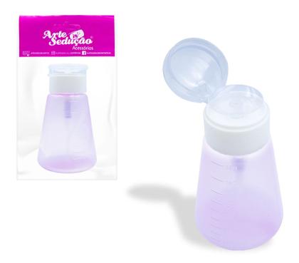 Imagem de Kit 3 Porta Acetona Plástico Removedor Esmalte Dosador 180ml