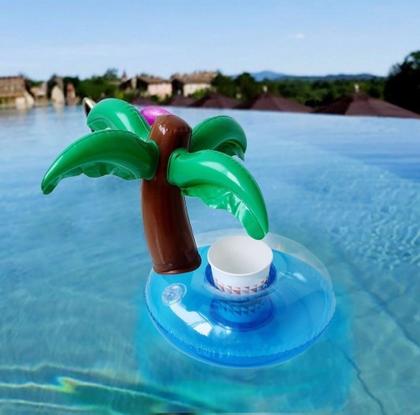 Imagem de KIT 3 Porta Copo Boia Inflável Coqueiro Piscina Festa