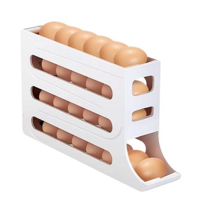 Imagem de Kit 3 Porta Ovos Organizador De Geladeira 4 Andares Branco