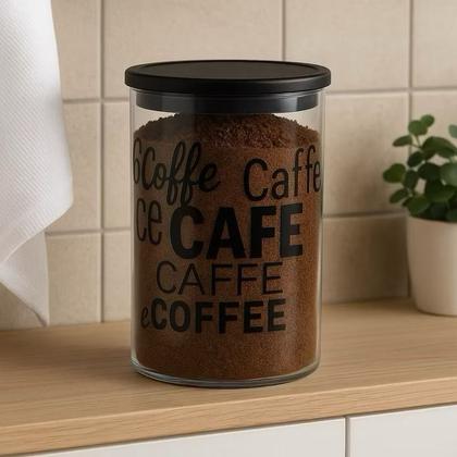 Imagem de Kit 3 Pote Hermético De Cozinha Café Açúcar Sal 1000ml Acrílico