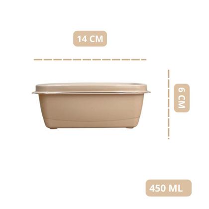 Imagem de Kit 3 Pote Retangular Tampa Com 1 Jarra Plastico Livre Bpa