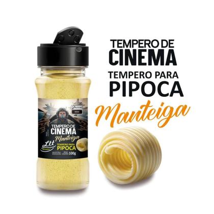 Imagem de Kit 3 Potes 100g Tempero Para Pipoca Sabor Manteiga Linha Premium Mais Tempero